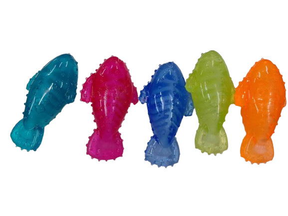 Juguetes Mordedores en Forma de Pez – Colores Vibrantes y Durabilidad para tu Mascota
